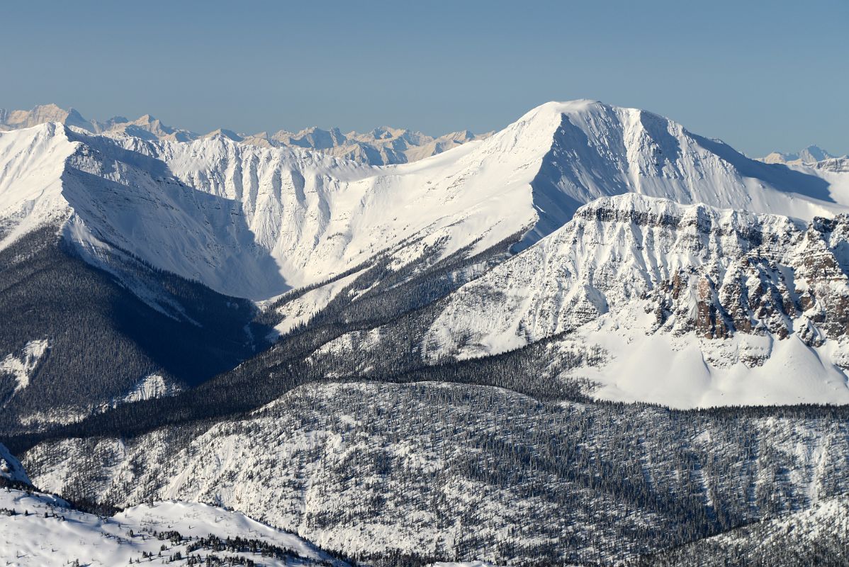 09L Mount Shanks From Lookout Mountain At Banff Sunshine Ski Area